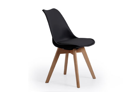 SILLA BISTRO NORDICA NEGRO