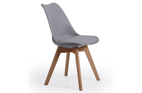 SILLA BISTRO NORDICA GRIS