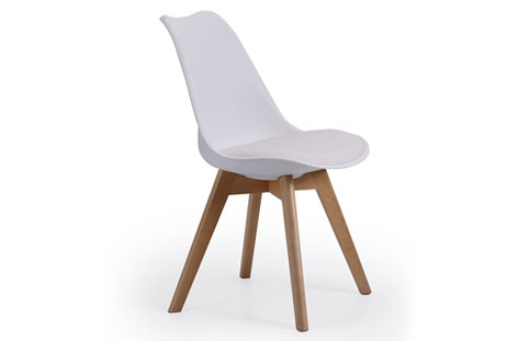 SILLA BISTRO NORDICA BLANCO