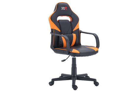 SILLA GAMER X-10 NEGRO/ NARANJ