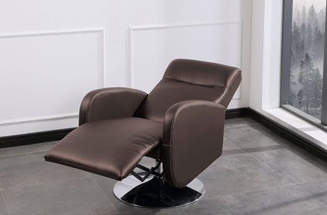 SILL��N RELAX GIRATORIO LIVING S��MIL PIEL CHOCOLATE