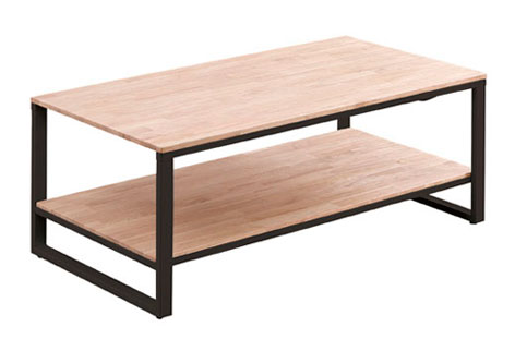 Mesa de centro elevable y extensible roble/negro – Mobledec