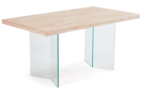 MESA REDONDA COMEDOR EXTENSIBLE BERG ROBLE CLARO / BLANCO. - Sedutahome