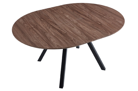 Mesa Comedor Extensible Branch Nogal/Negro