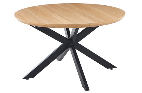 MESA COMEDOR EXT.CROSS OAK/NEG