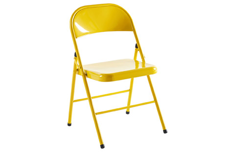 SILLA PLEG.METAL FOLK AMARILLO