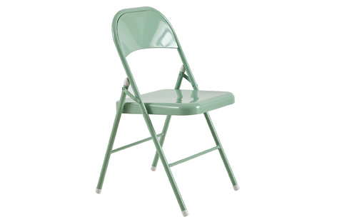 SILLA PLEG.METAL FOLK VERDE CL