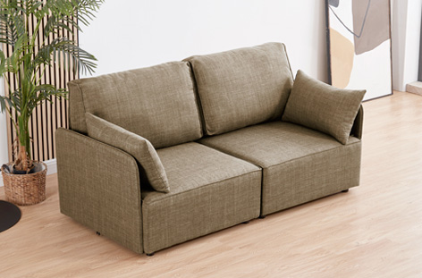 SOFA MOD. MOU 2PL BRAZOS BEIGE