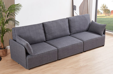 SOFA MOD. MOU 3PL BRAZOS GRIS