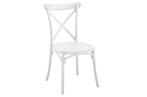 SILLA CROSSBACK PP BLANCO