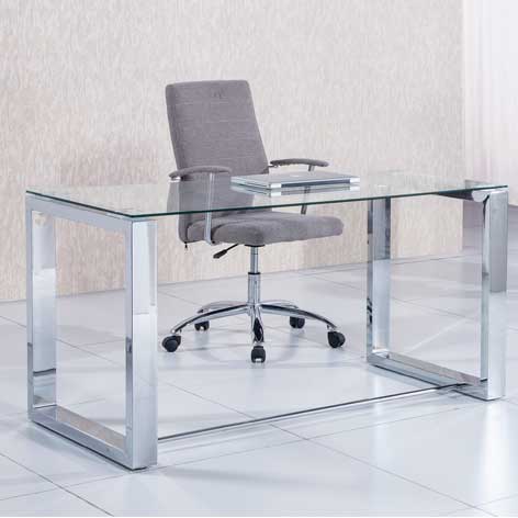 MESA  OFFICE CROMO 140X70