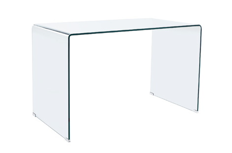 Mesa de Escritorio de Cristal Benetto 100cm.  Comprar Mesa de Estudio  Cristal — TR Muebles