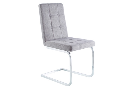 SILLA COMEDOR VANITY TEJ.GRIS