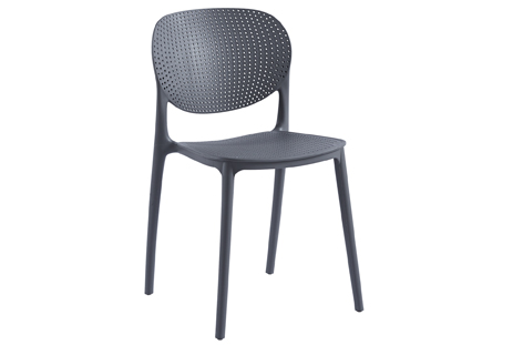 SILLA COREY PLASTICO GRIS